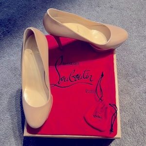 Worn once. New box and shoe bag.